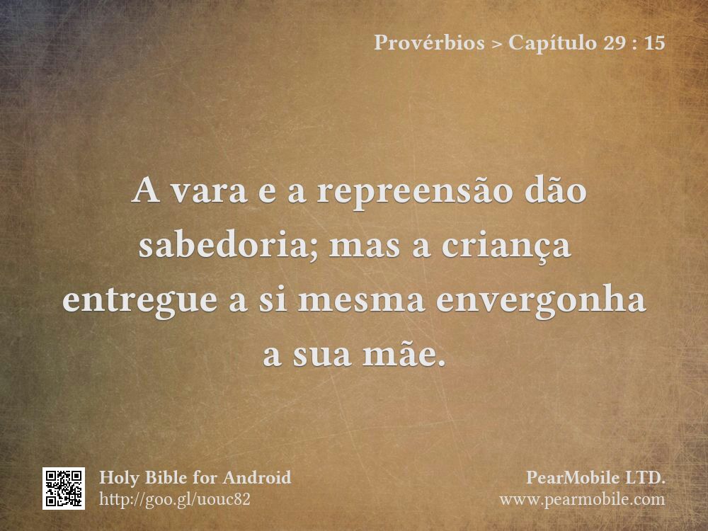 Provérbios, Capítulo 29:15